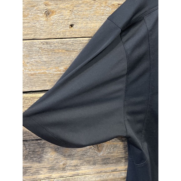 Sport-Tek Mad Tasty Men's Black Short‎ Sleeve Button Up Golf Polo Shirt Size M - Picture 4 of 7